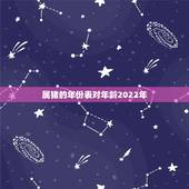 属猪的年份表对年龄2022年，属猪的年份表对年龄