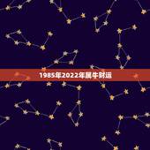 1985年2022年属牛财运，1985属牛36岁本命年