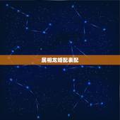 属相龙婚配表配，属龙婚配表，龙男跟什么属相最配