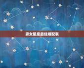 男女星座最佳婚配表，我跟什么属相、星座、血型的男孩子比较配？