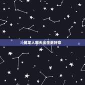 属龙人哪天出生更好命，属龙什么时辰最有钱