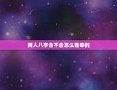 两人八字合不合怎么看举例，怎么看两个人八字合不合