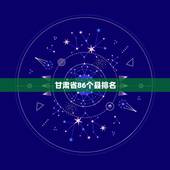 甘肃省86个县排名，甘肃省有多少个县