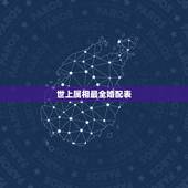 世上属相最全婚配表，最吉利最齐全十二生肖婚配表搭配的吗