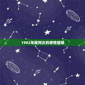 1982年属狗女的感情婚姻，出生于1982年属狗女人在2017的爱情婚