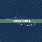 1953年的猴五行是什么，1953年出生五行属什么生肖