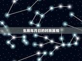 生辰年月日的时辰属相，出生年月日时辰算命