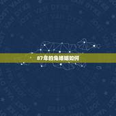 87年的兔婚姻如何，龙和兔配婚姻好不好