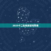 2023十二生肖年龄对照表，2021年十二生肖年龄对照表