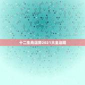 十二生肖运势2021大全运程，属相运势2021年生肖运程