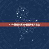 87年属兔的属相婚配表十月出生，87年属兔女孩和什么属相相配