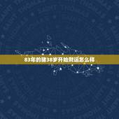 83年的猪38岁开始财运怎么样，属猪38岁后运势