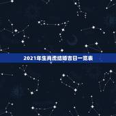 2021年生肖虎结婚吉日一览表，2021年一月18号虎生肖结婚日子好吗