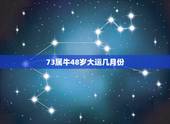 73属牛48岁大运几月份 73属牛人最旺的年龄