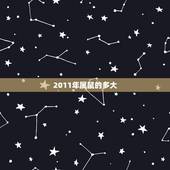 2011年属鼠的多大，2009年出生多大