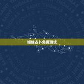 姻缘占卜免费测试，算命 测姻缘