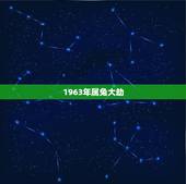 1963年属兔大劫，属兔1987年有孤寡命