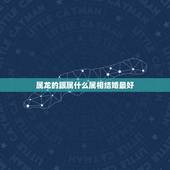 属龙的跟属什么属相结婚最好，属龙的和什么属相的结婚好啊