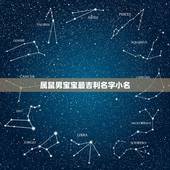 属鼠男宝宝最吉利名字小名，属鼠男孩最吉利的名字免费