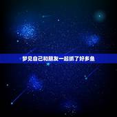 梦见自己和朋友一起抓了好多鱼，做梦梦到抓了好多大鱼，好不好