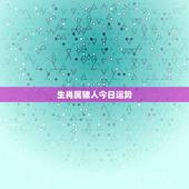 生肖属猪人今日运势，1971年属猪的人今天运气好不好