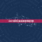 2021名字大全女孩名字排行榜，好听女孩名字2021年