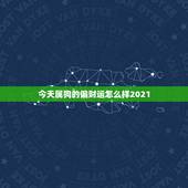 今天属狗的偏财运怎么样2021，属狗2021年运势