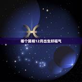 哪个属相12月出生好福气，12生肖哪个属相最好？
