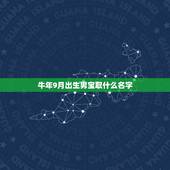 牛年9月出生男宝取什么名字，牛年女宝宝取名