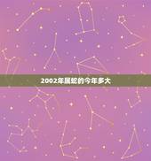 2002年属蛇的今年多大，2002年属蛇的是什么星座
