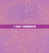 71年和71年猪婚姻好吗，71年属猪男2022 年婚姻