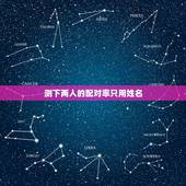测下两人的配对率只用姓名，姓名配对测试两人关系王金花，刘冠荣