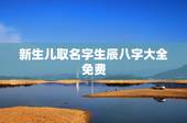 新生儿取名字生辰八字大全免费，周易起名网免费取名