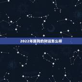 2022年属狗的财运怎么样，属狗人2022 年财运方位