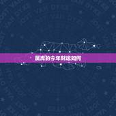 属虎的今年财运如何，一生财运最旺的属相