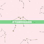 戊子日庚申时出生好吗，戊子日柱女命丈夫帅
