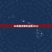 86年属虎明年运势2022，属虎明年运势2022