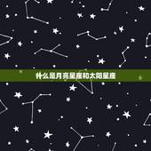 什么是月亮星座和太阳星座，我是1月9日凌晨4点生的 请问我的太阳星座和