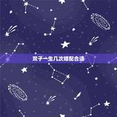 双子一生几次婚配合适，双子座的一生会遇到几次真爱？