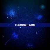 93年的鸡配什么属相，93属什么生肖年