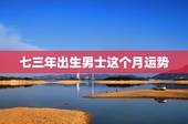 七三年出生男士这个月运势，一九七一年十二月十三号出生男士今年运势？
