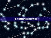 十二星座的特征与性格，谁能给我十二星座的性格特征，要很全的哦