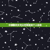 中国裁判文书公开网查询个人信息 裁判文书网查个人
