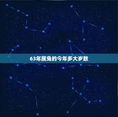 63年属兔的今年多大岁数，1963年出生2022 年多大岁数