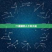 71属猪的人十年大运，1971年属猪人的命运
