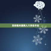 怎样看夫妻两人八字合不合，如何看夫妻八字合不合