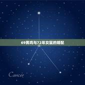 69男鸡与72年女鼠的婚配，69年男鸡和72年女鼠能结婚吗