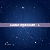 86年属虎36岁本命应该戴什么 86年本命年戴什么好