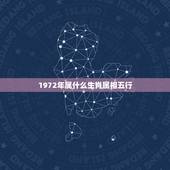 1972年属什么生肖属相五行，1972年金木水火土什么命