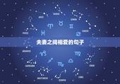 夫妻之间相爱的句子，形容夫妻恩爱的句子